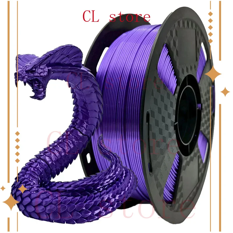 

Silk Purple PLA Filament 1,75 мм 1 кг PLA шелковистые металлические материалы для печати