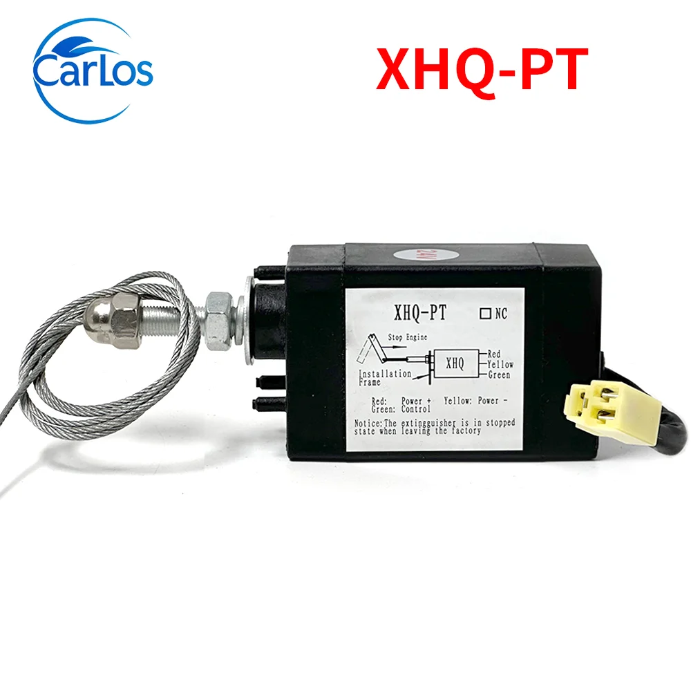 Normal Open/Close XHQ-PT 12V/24V Diesel Generator Engine Flameout Valve Stop Solenoid Power On/Off 52mTravel Pull Type Part