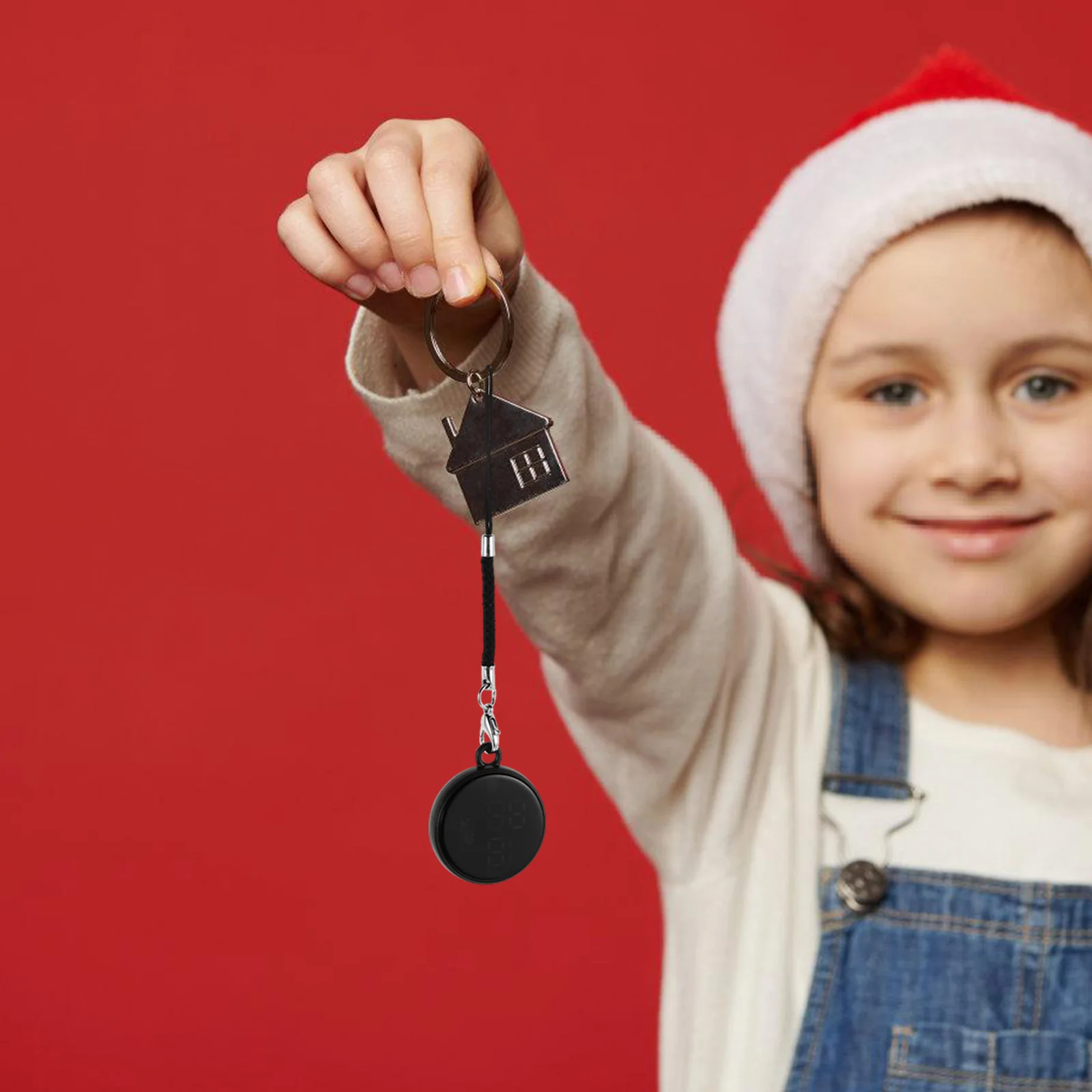 Cute Touch Screen Pendant Led Digital Keychain Key Ring Mini Pocket For Students Waterproof Shockproof Portable Sport