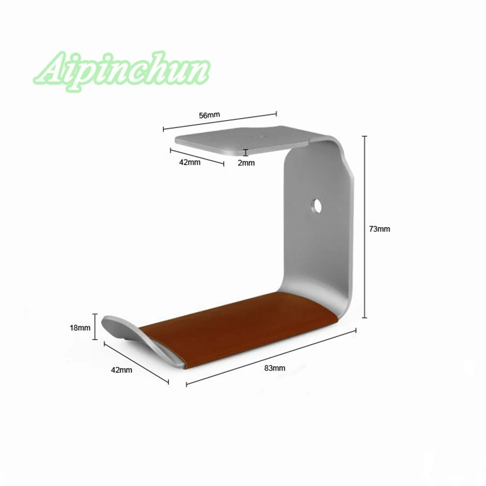 Aipinchun Universal Kopfhörer Halter Headset Kleiderbügel Metall Aluminium Legierung Wand Haken Kopfhörer Stehen Rack Mit Klebstoff Aufkleber