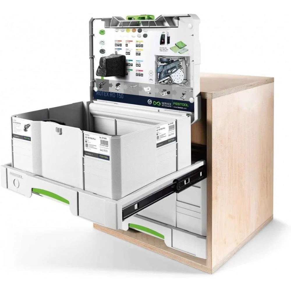 5-Drawer Systainer Organizer Set - High-Capacity Storage System for Tools and Accessories