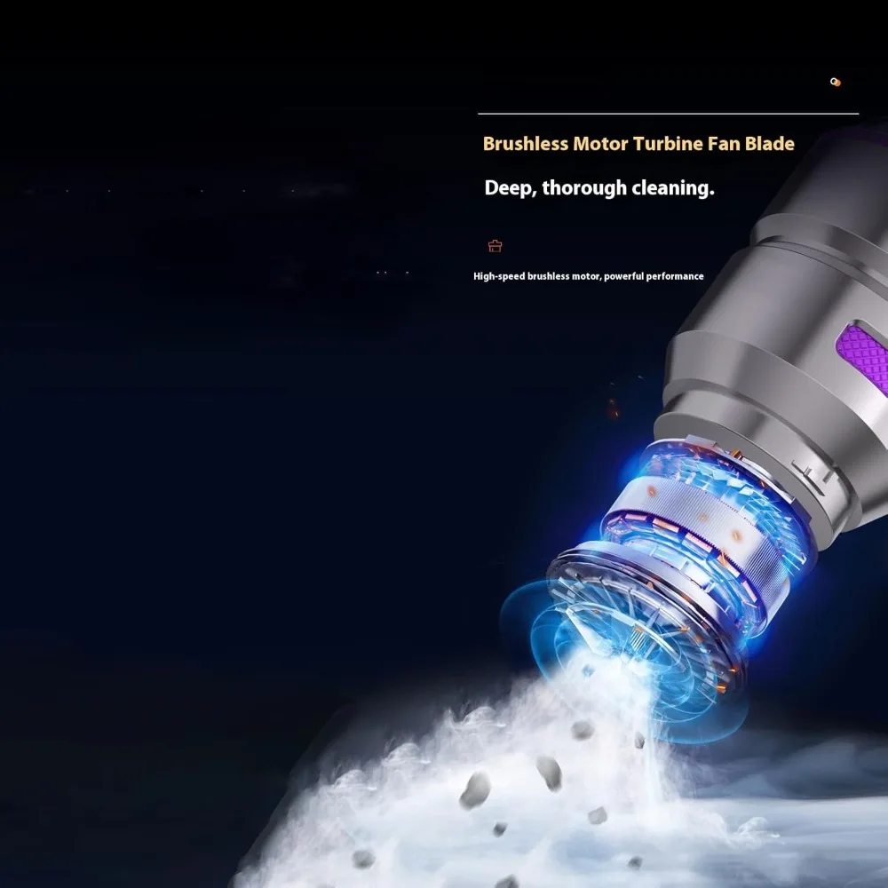 مكنسة كهربائية محمولة 4 في 1 لاسلكية قابلة لإعادة الشحن، شفط قوي 16000 باسكال للسيارات والمكاتب والمنازل