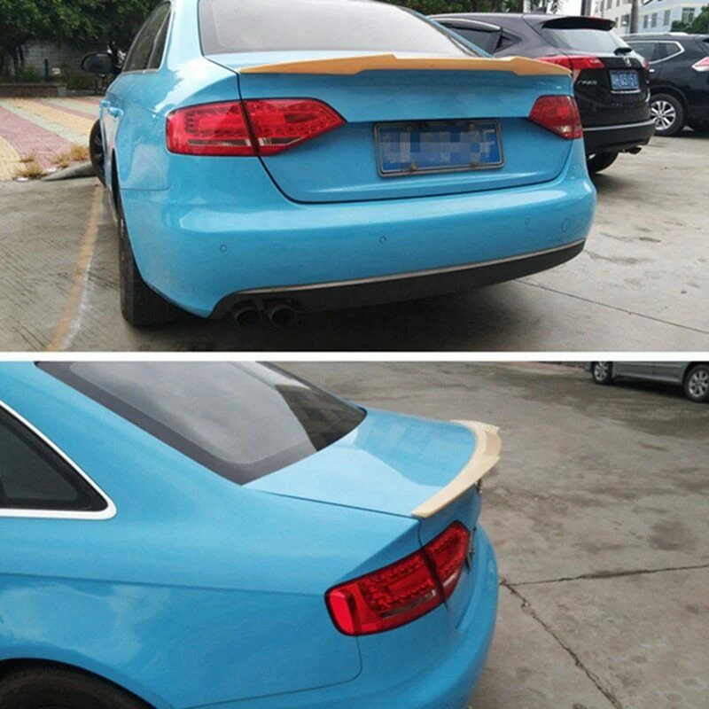 

For Audi A4 Trunk Spoiler B8 8K2 S4 RS4 S-line Saloon 2008 2009 2010 2011 2012 Gloss Black Rear M4 Style Boot Lip Spoiler Wing