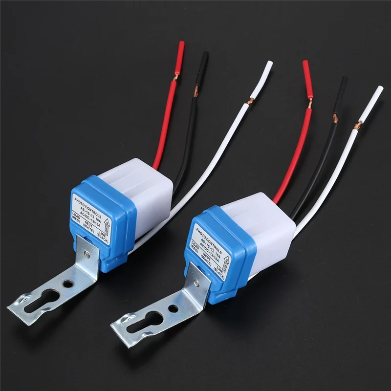 

30Pcs Auto On Off Photocell Street Light Photoswitch Sensor Switch AC/DC 12V 10A-AT36