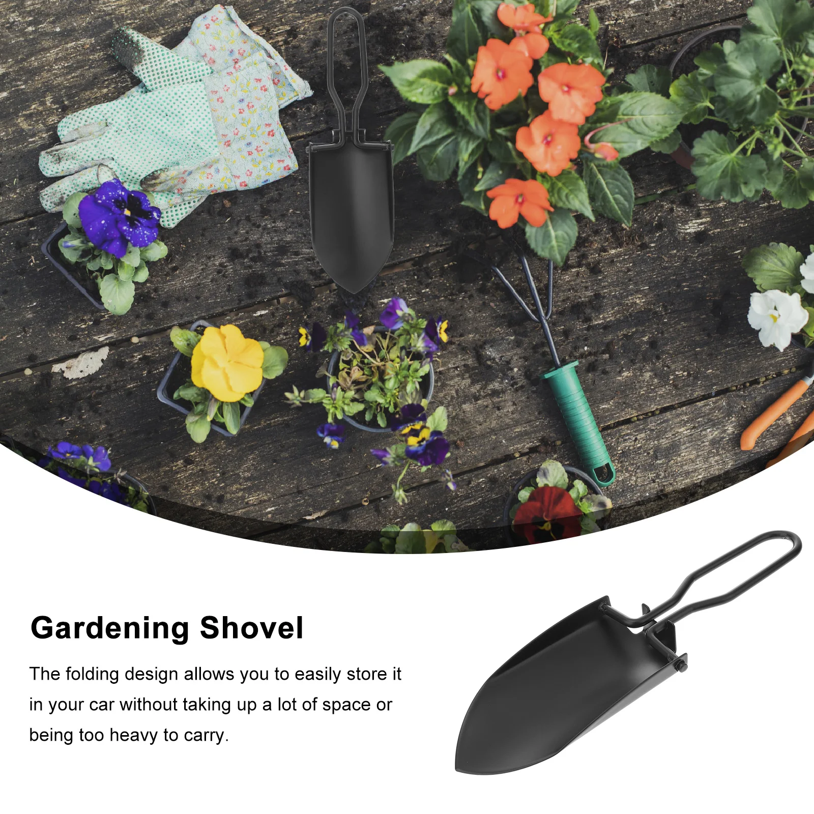 

Planting Stainless Steel Gardening Shovel Folding Entrenching Tool Camping Trowel
