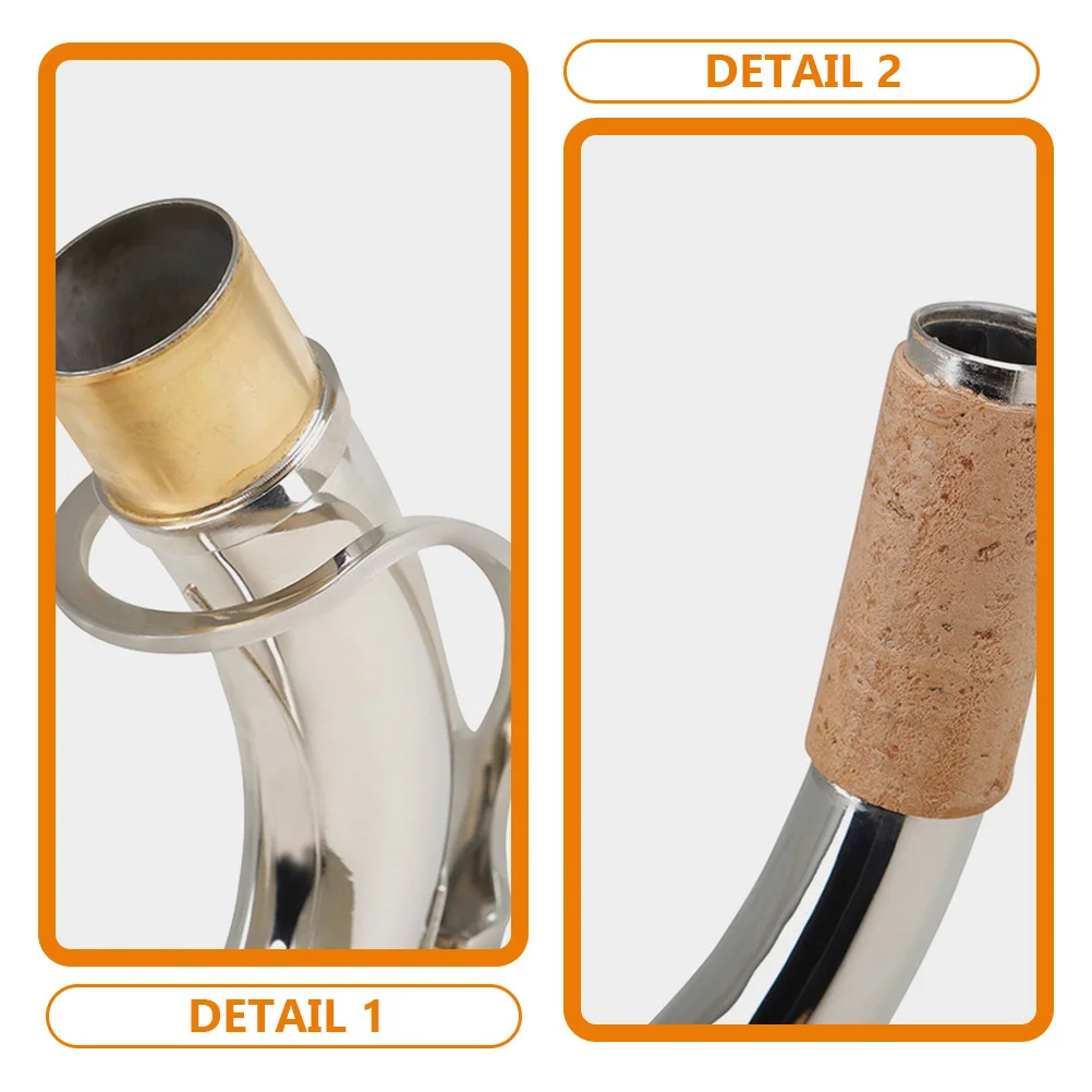 

Saxophone Neck Tube Bend Copper Pipe Replacement Silver Plated Brass Instrument