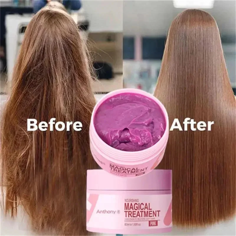 Magical Keratin Hair Mask 5 Seconds Repair Damage Frizzy Soft Smooth Shiny Hair Deep Nourishing Treatment Hair Root Health Care