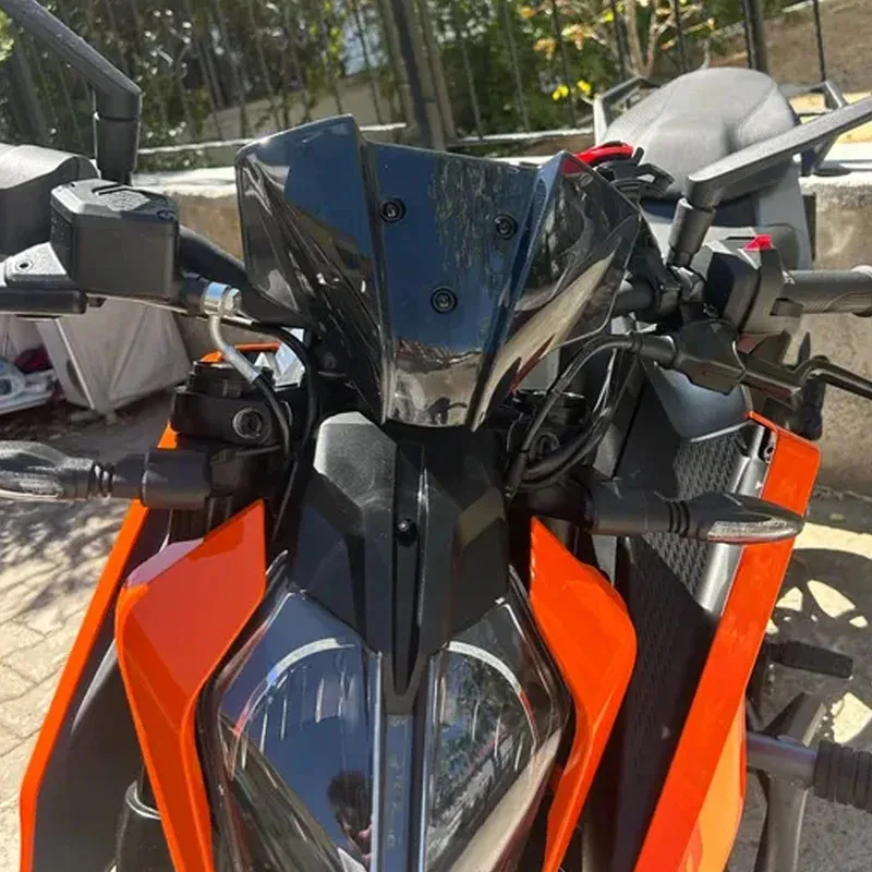 

For Duke 390 125 250 2024 2025 Windshield Windscreen For KTM 1290 Super Duke R 2020-2023 Front Wind Shield Screen Air Deflectors