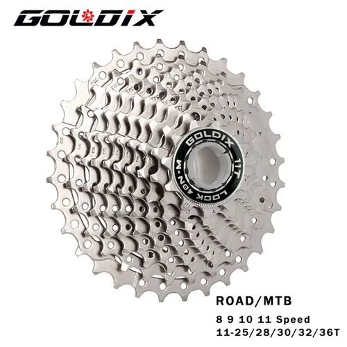 GOLDIX bicicleta de carretera 8 9 10 11 velocidades Velocidade 11-25T/28T/32T/34T/36T Cassette de bicicleta rueda libre piñón MTB para SHIMANO SRAM