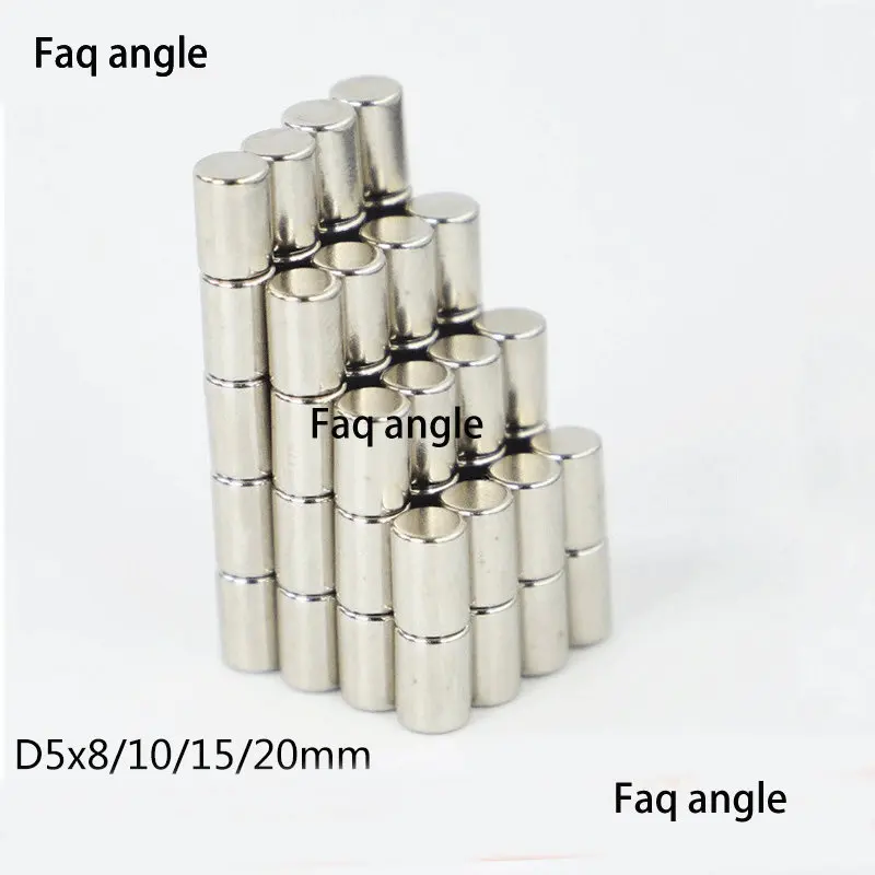 D5x8/10mmFridge Magnet Strong Circular Neodinium Magnet Neodymium N52 Magnetize Small Round Magnets for Refrigerators Super Duty