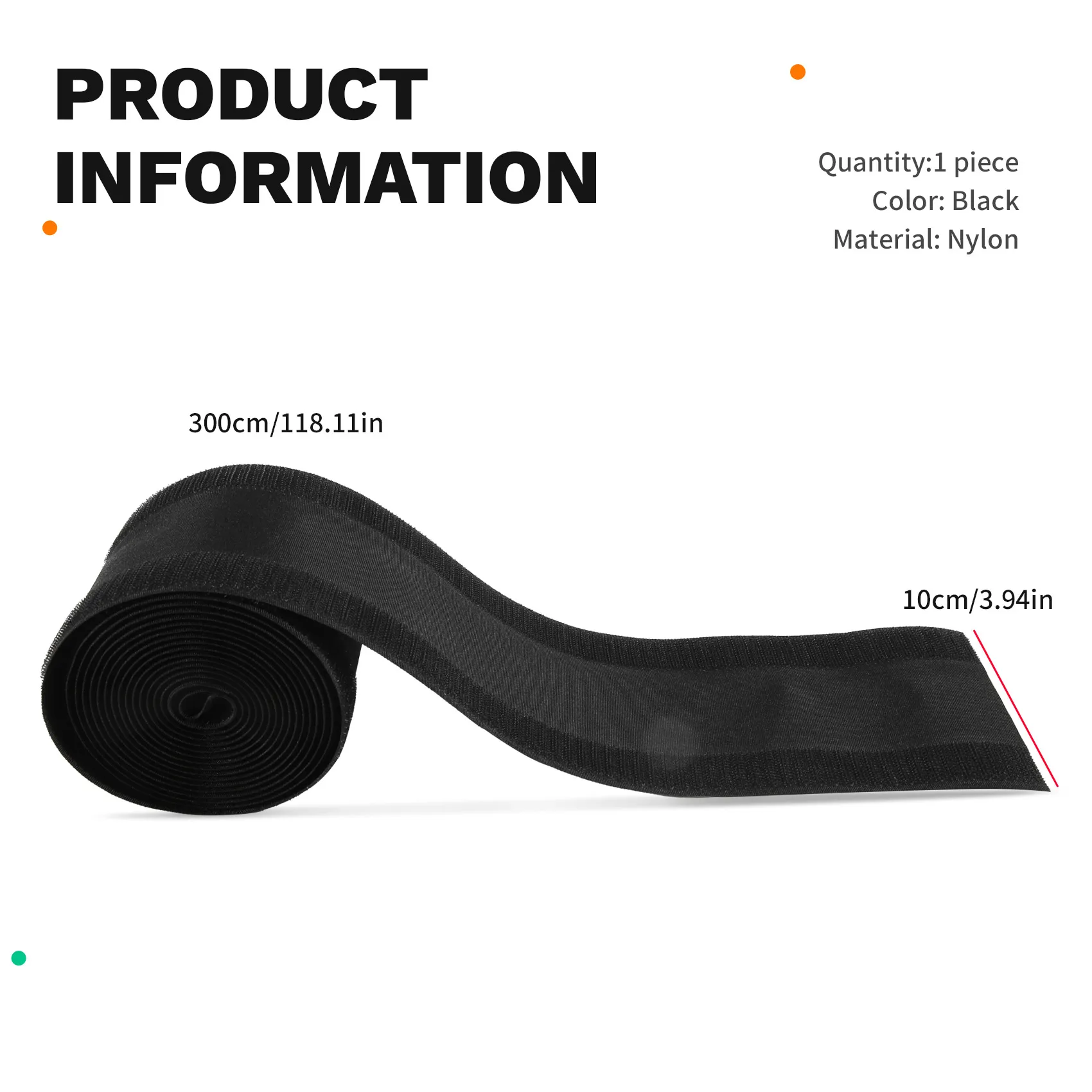 A77K Cable Grip Floor Cable Cover Cords Cable Protector Cable Management Only for Commercial Carpet (Black,10 Feet)