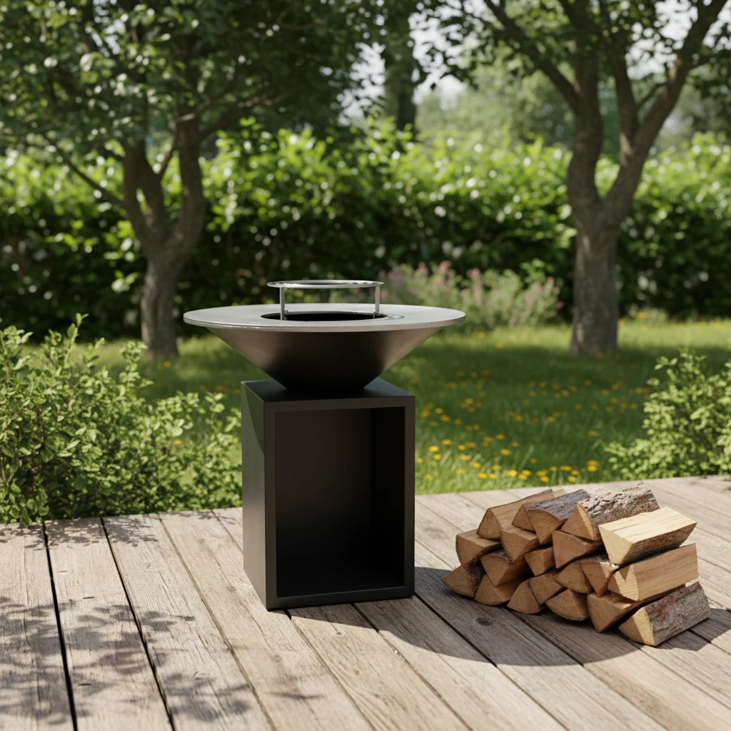 Barbeque Charcoal Outdoor Cooking Smoker Corten Steel Barbecue Grill for BBQ Party