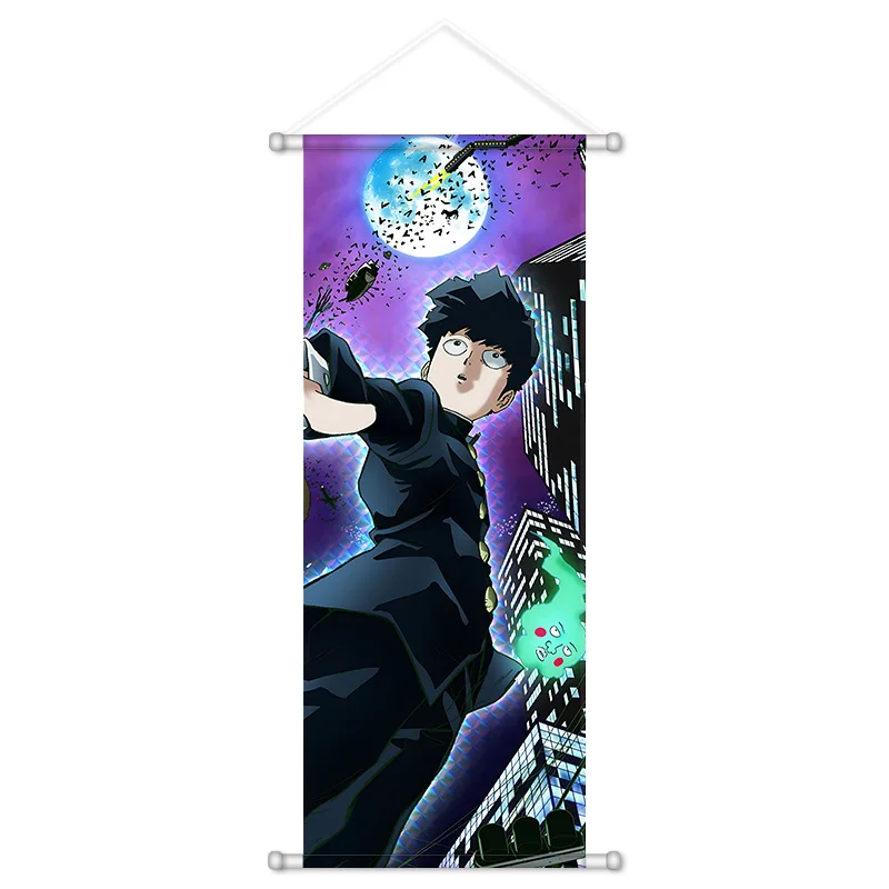 VIKAMA Psychic Power Action Anime Wall Hanging Tapestry Esper Boy Art Cloth Poster for Teen Bedroom Living Room Otaku Gift