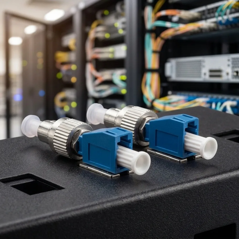 4PCS Fiber For Optic Male to LC Female Adapter for Networking Equipment Compatible with Standard LC Connectors