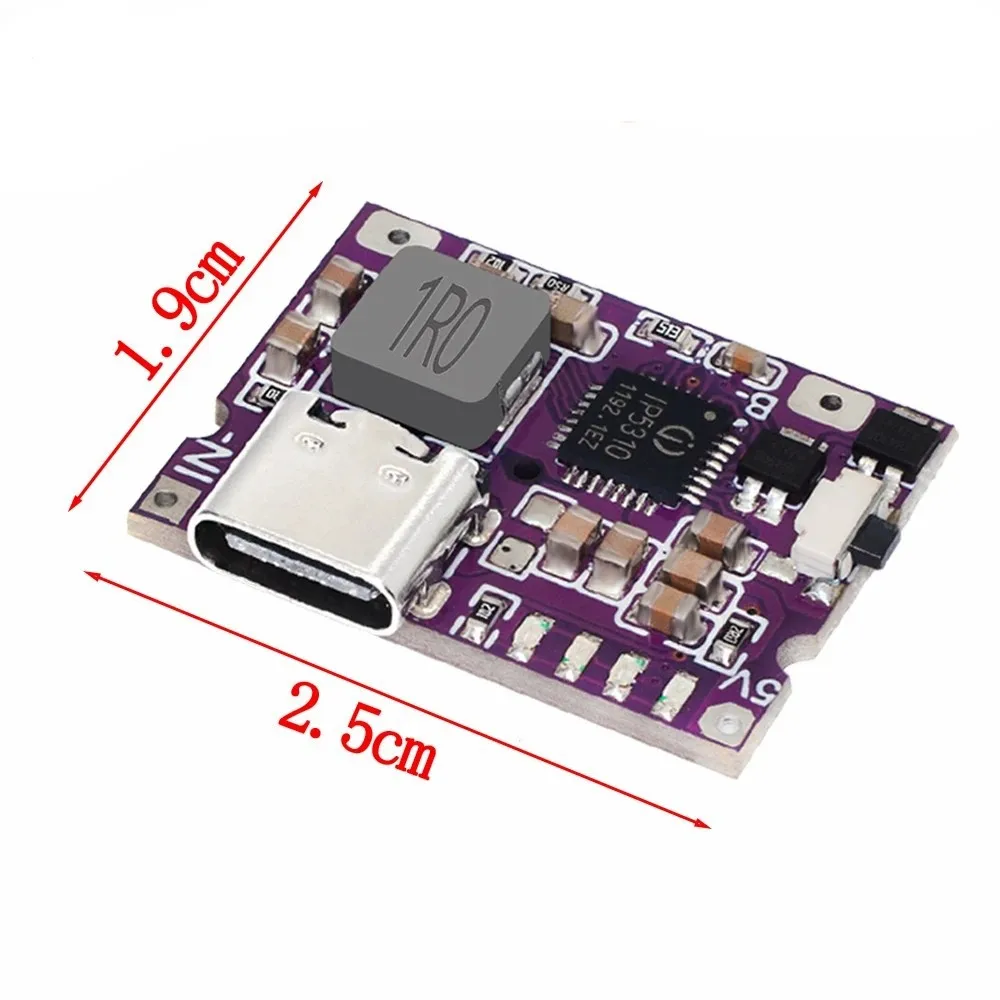 Mini Type-c Charging Treasure Motherboard 3A Charging Discharging Integrated Module Charge Mobile Phone 5V to 4.2V