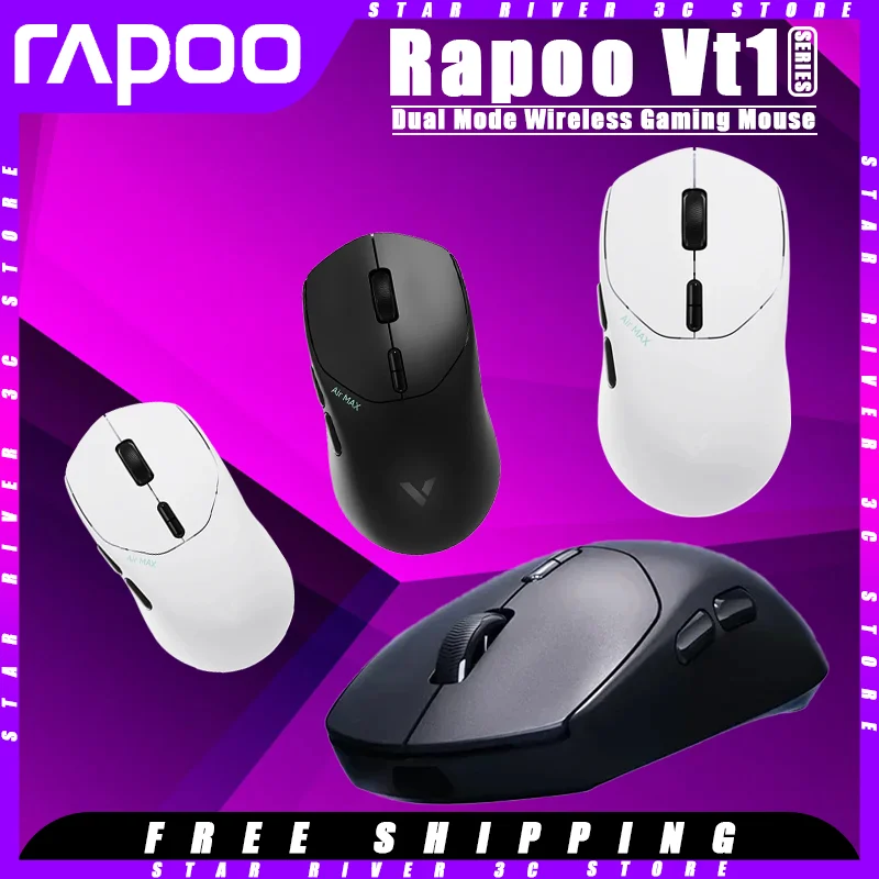 

Мышь беспроводная Rapoo Vt1pro Max, два режима, 50 ГГц