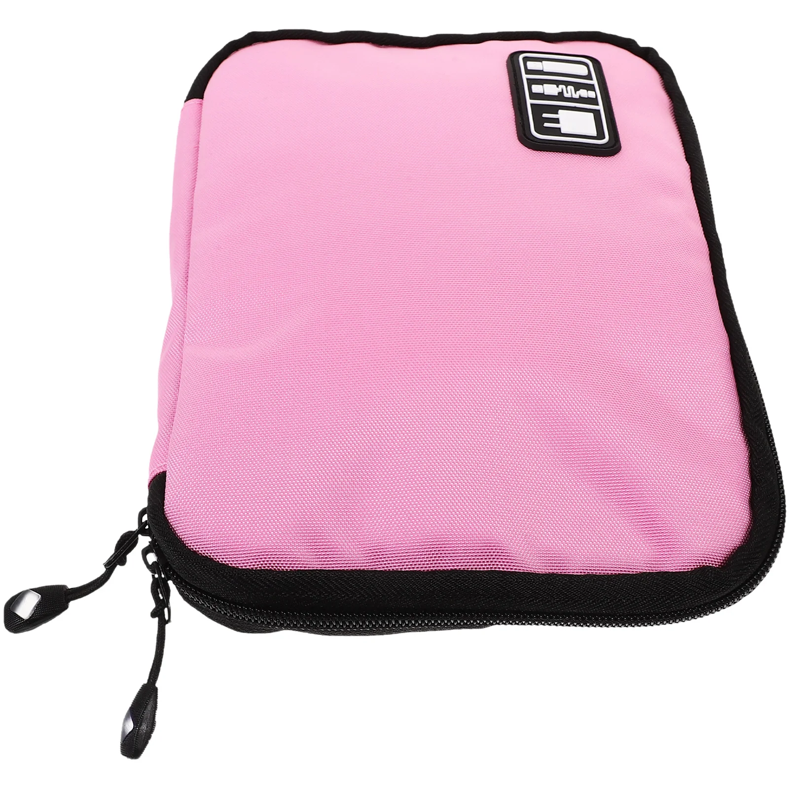 

Waterproof 2 Layer Pink Digital Storage Bag USB Cable Organizer Electronics Travel Gadget Case USB Cable Storage Bag