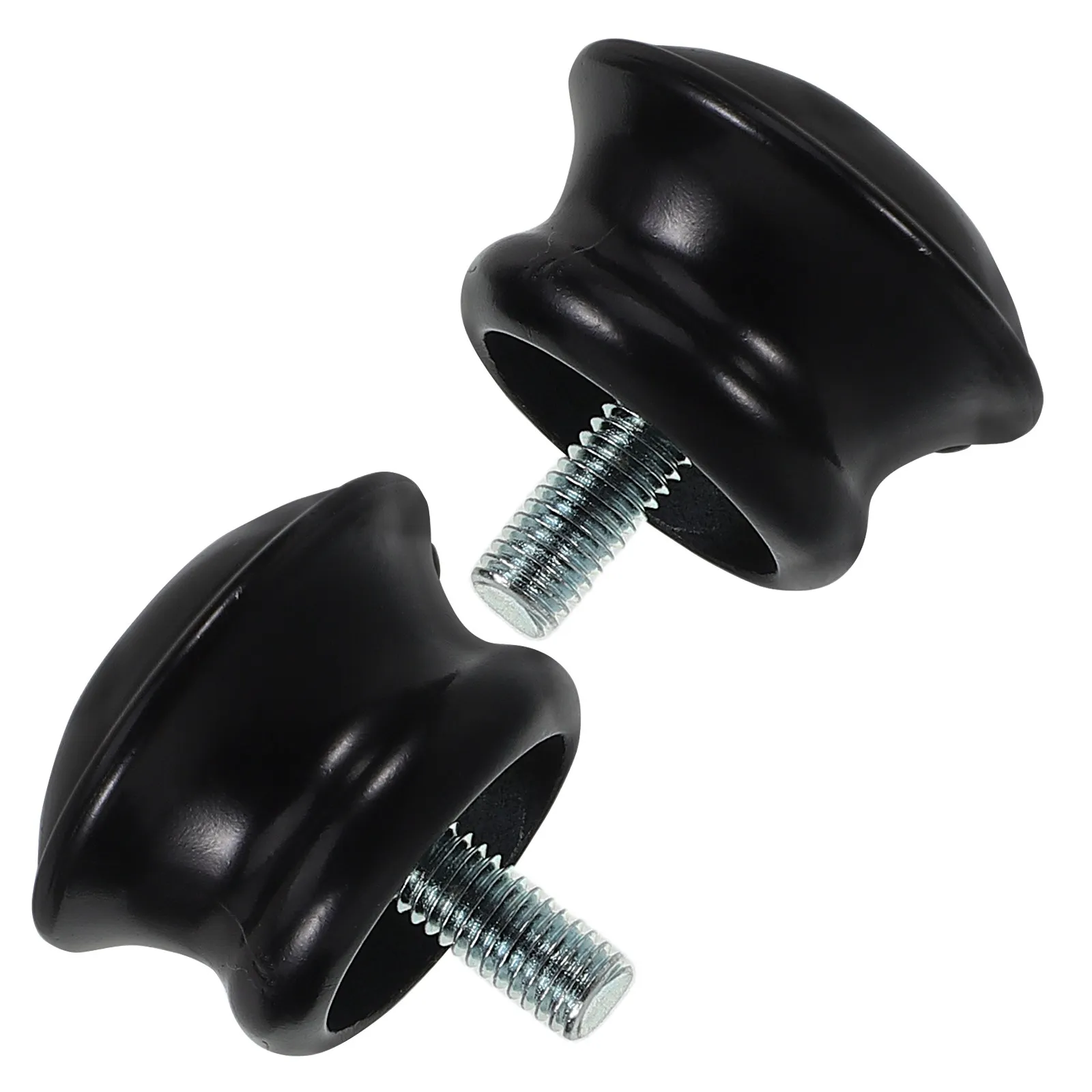 2Pcs Curtain Rod Decorative End Caps Elegant Curtain Finials Replacement for Home Office Hotel Window Treatment Accessories
