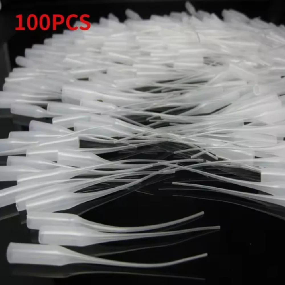 

100Pcs Universal 502 Instant Super Glue Dropping Tube Nozzle Lengthened Needle Tube Bottle Cap Catheter Dropper Adhesive Tool
