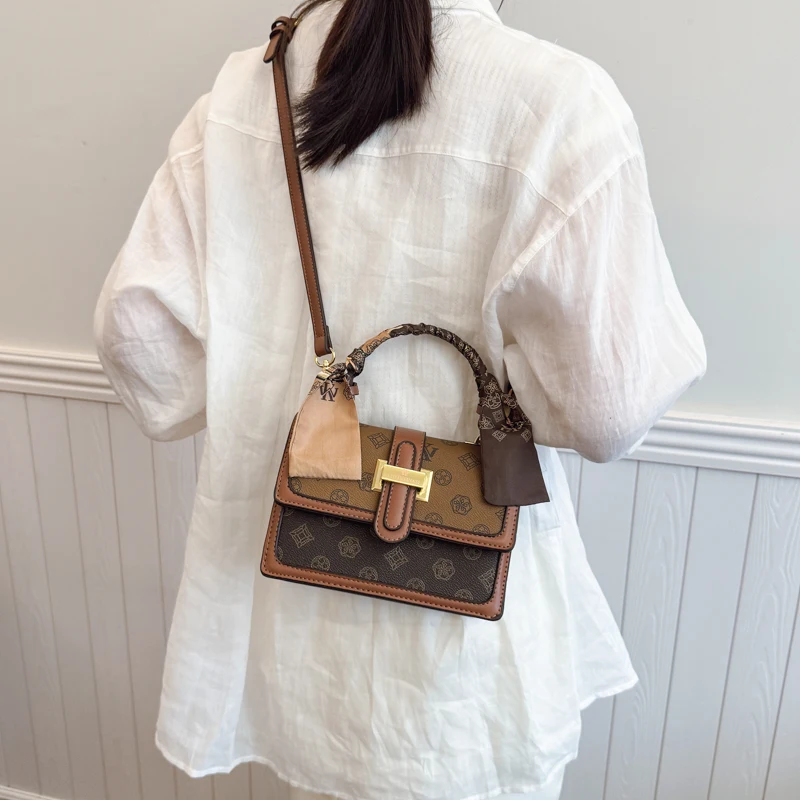 

Classic Women's Leather Shoulder Bag Designer Crossbody Messenger Handbag Luxury Brand Elegant Ladies Tote Premium