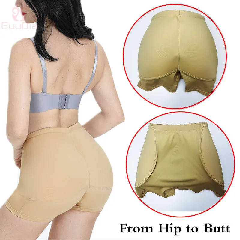 GUUDIA Padded Hip Butt Lifter Panties Not-removable Cushion Body Shaper Panty Shapewear From Hip To Butt Enhancement Hip Lifter