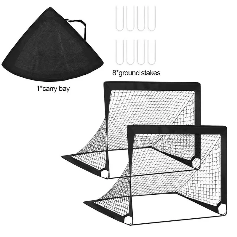هدف كرة القدم للأطفال، شبكة كرة قدم متنقلة قابلة للطي للتدريب الداخلي والخارجي، إطار باب لعبة كرة القدم للأطفال الصغار
