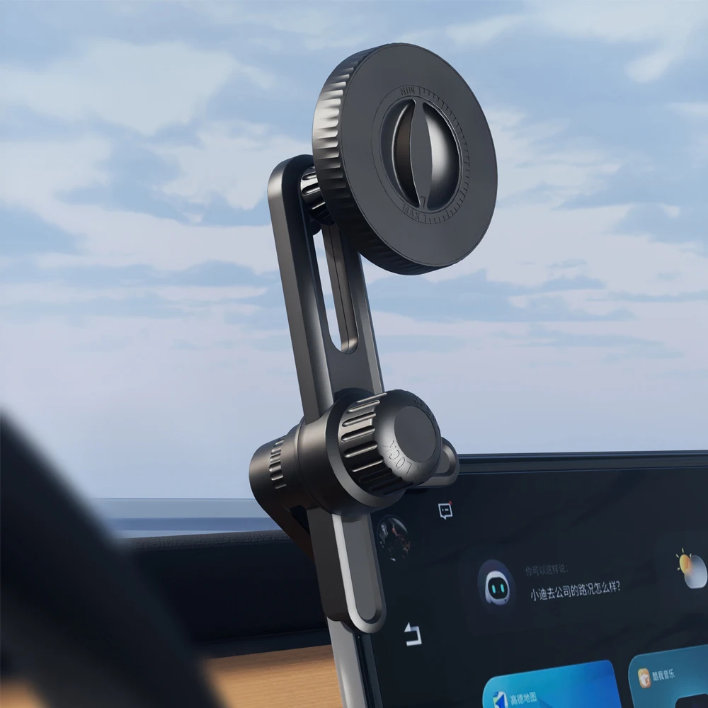 حامل هاتف مغناطيسي عالمي لشاشة عرض السيارة دوران 360 درجة حامل السيارة لملحقات iPhone 15 14 MagSafe Tesla #2