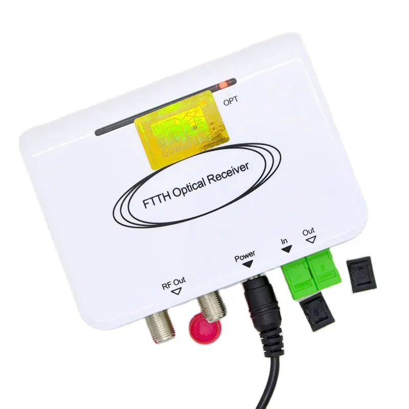 Imagem -05 - Mini Receptor Óptico de Fibra Ftth Receptor Óptico Ftth Conversor Wdm Triplexer Minimode com Duas Portas de Polegada rf Novo sc Apc Upc Pcs