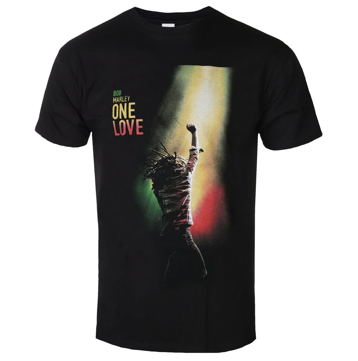 Bob Marley One Love Stage Back‑View Portrait Graphic Short Sleeve Top Men Women Iconic Reggae Singer Rasta Color