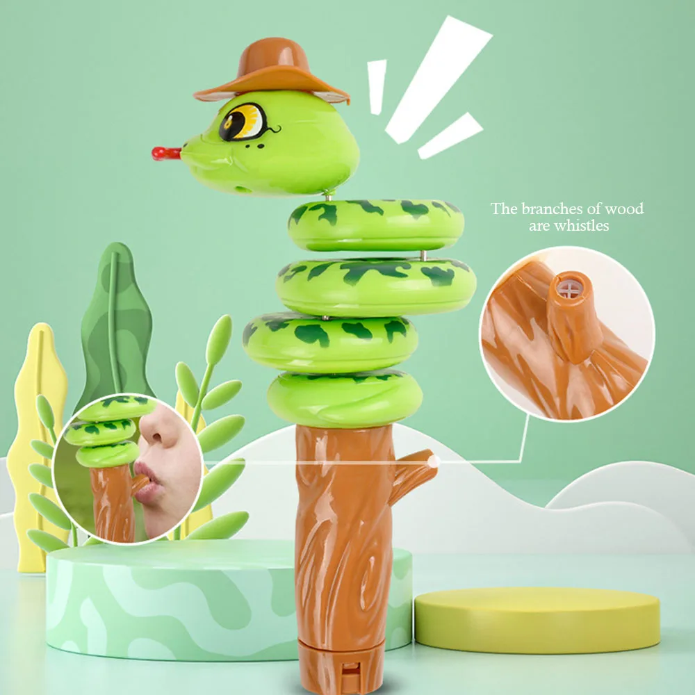 Fashion Snake Shape Whistle-Toys Rotating Stylish Whistled Plaything For Bedroom