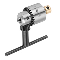 Drill Chuck, Micro 0.3-4mm JTO Taper Mounted Drill Chuck  and Wrench with Chuck Key for Lathe Electric Drill
