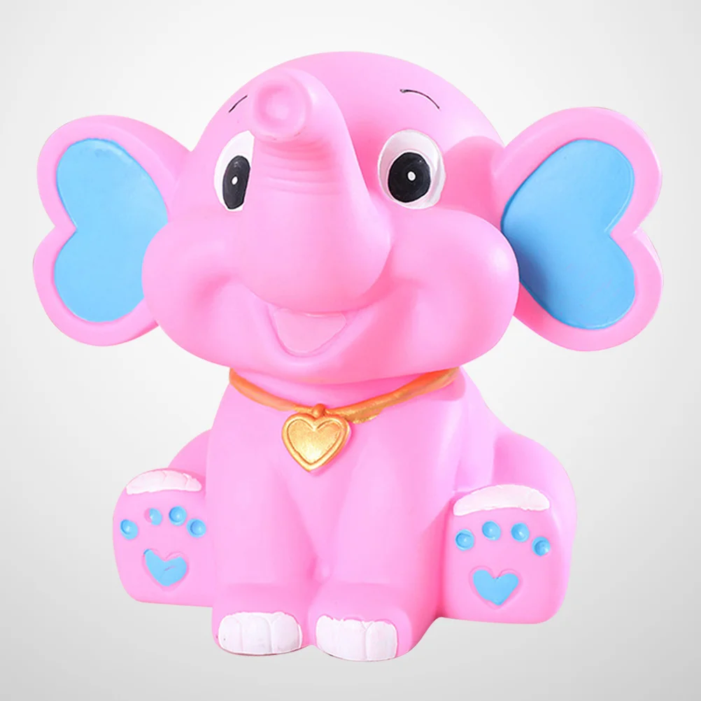 

Cartoon Elephant Saving Bank Safe Material Lightweight Kids Piggy Bank Resin Craft Decoration Fits Standard for Children