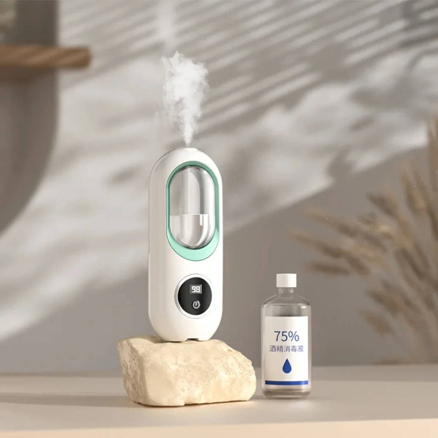 Modern USB Powered Wall-Mounted Perfume Mist Maker with 4 Aromatherapy Modes - Stylish Contemporary LED Room Fragrance Machine