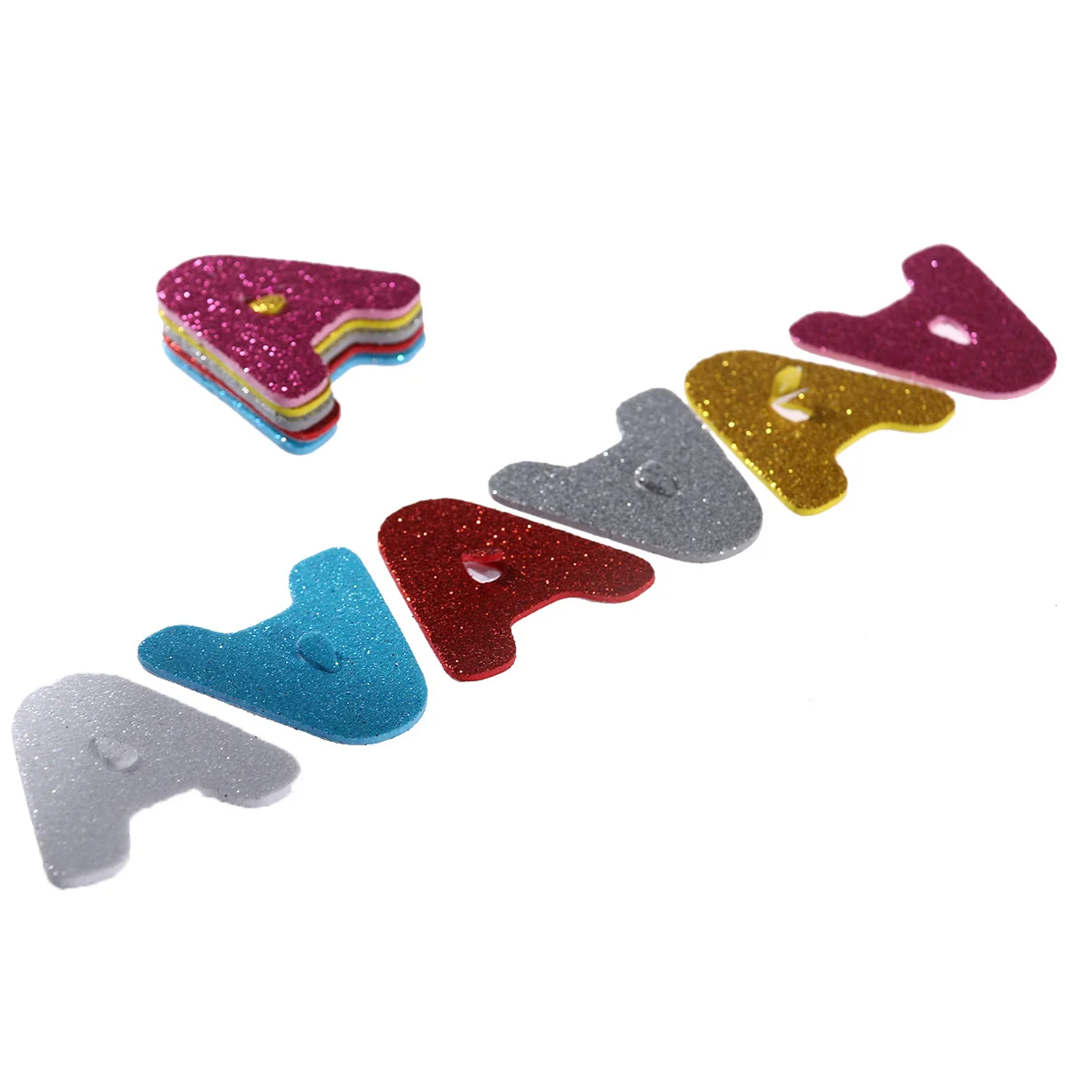 150 قطعة من ملصقات الحروف اللامعة بألوان متنوعة ذاتية اللصق لتعلم رياض الأطفال ملصقات رغوية للحرف الأبجدية