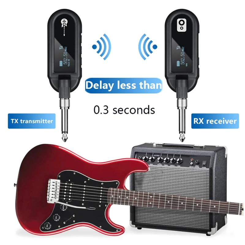 ABFN-M02 UHF نظام الارسال والاستقبال اللاسلكي ل باس لوحة مفاتيح البيانو الكهربائية أداة طبل كهربائي