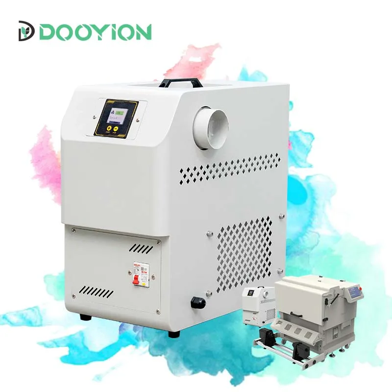 2 Heads DTF Fume Smoke Extractor with Air Purifier Oil Collector and Filter System for DTF Printing and Curing Oven