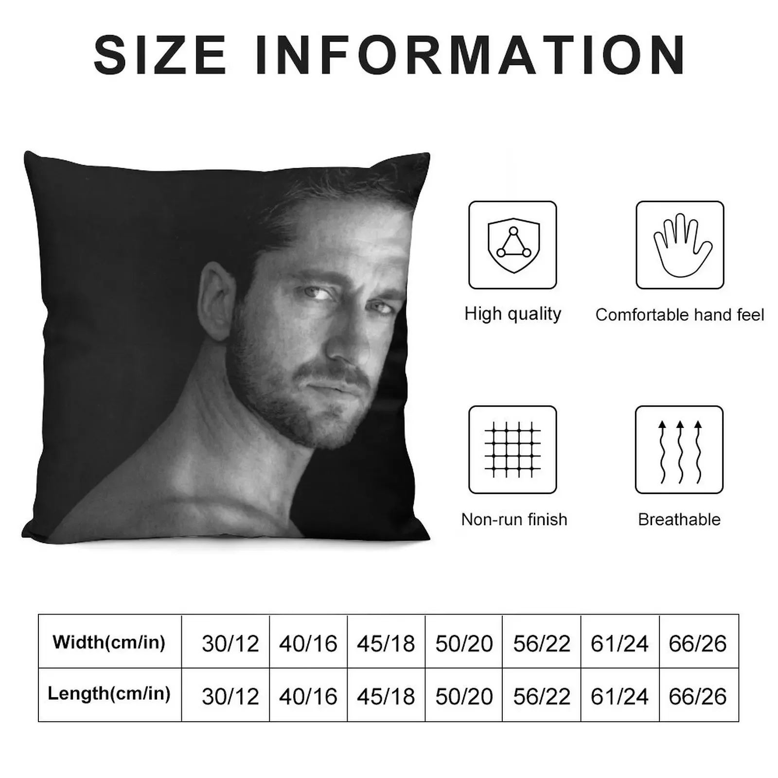 Gerard Butler Throw Pillow Cushion Child pillow cover luxury pillow