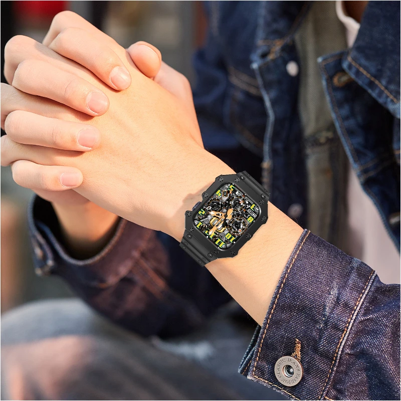 Silicone Kit Strap For Apple Watch Band 45mm 44mm 42mm 41mm 40mm 38mm High End Bracelet Wristband For iWatch 8 7 6 5 4 SE Correa