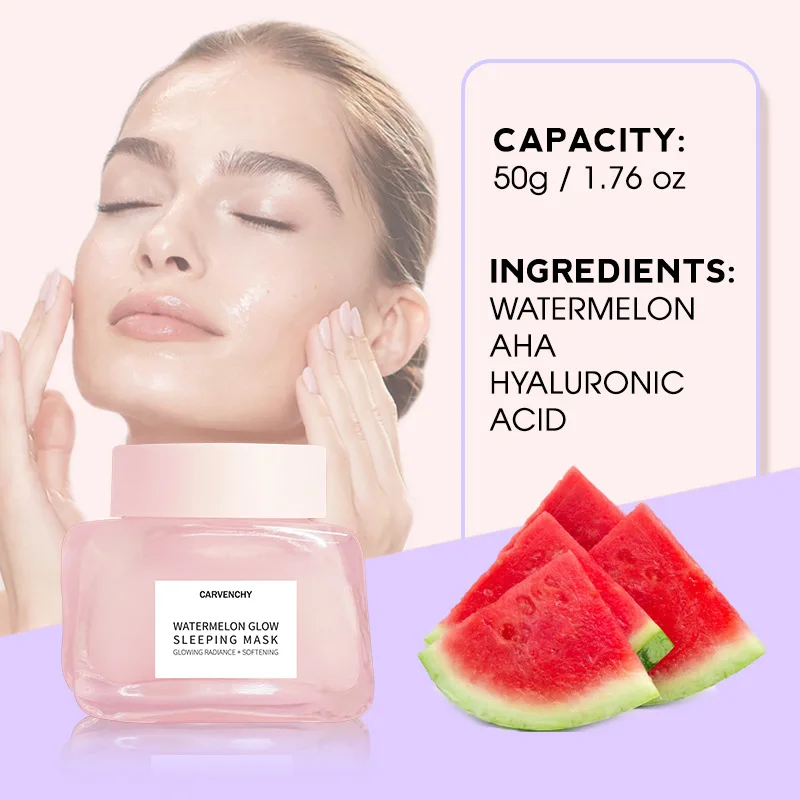 

Watermelon Sleeping Mask: Hydrating, Moisturizing, Firming and brightening Watermelon Sleeping mask, no need to wash