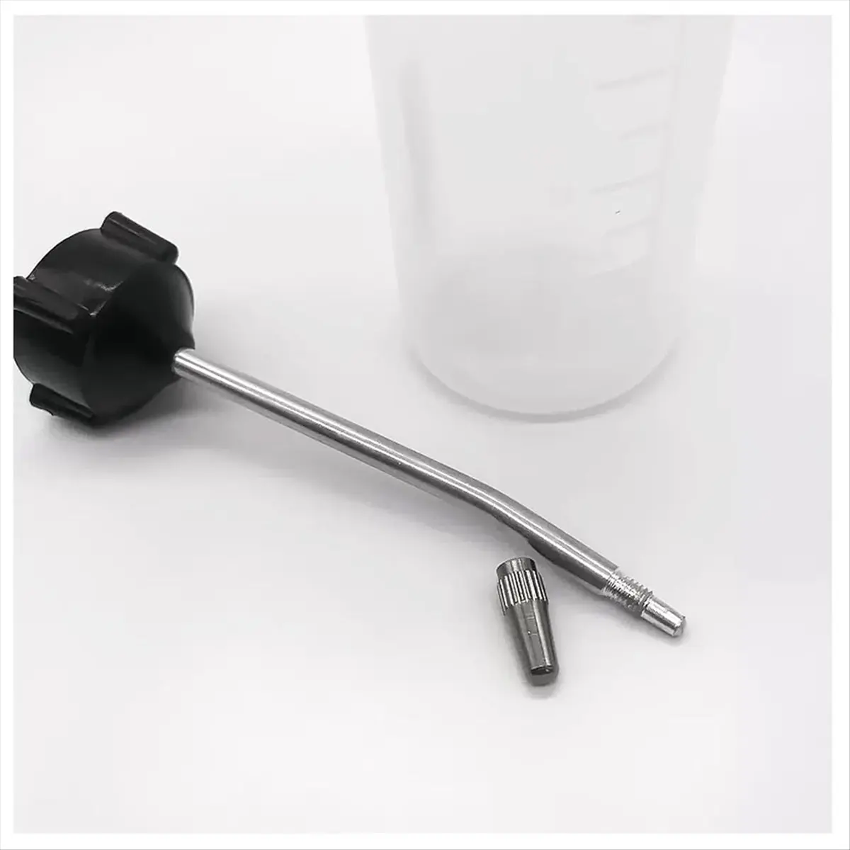 *A02R 4Pcs Sewing Machine Oiler,120ml Oil Dispenser with Long Angled Spout,Screw on Cap Extended Spout Oil Bottle