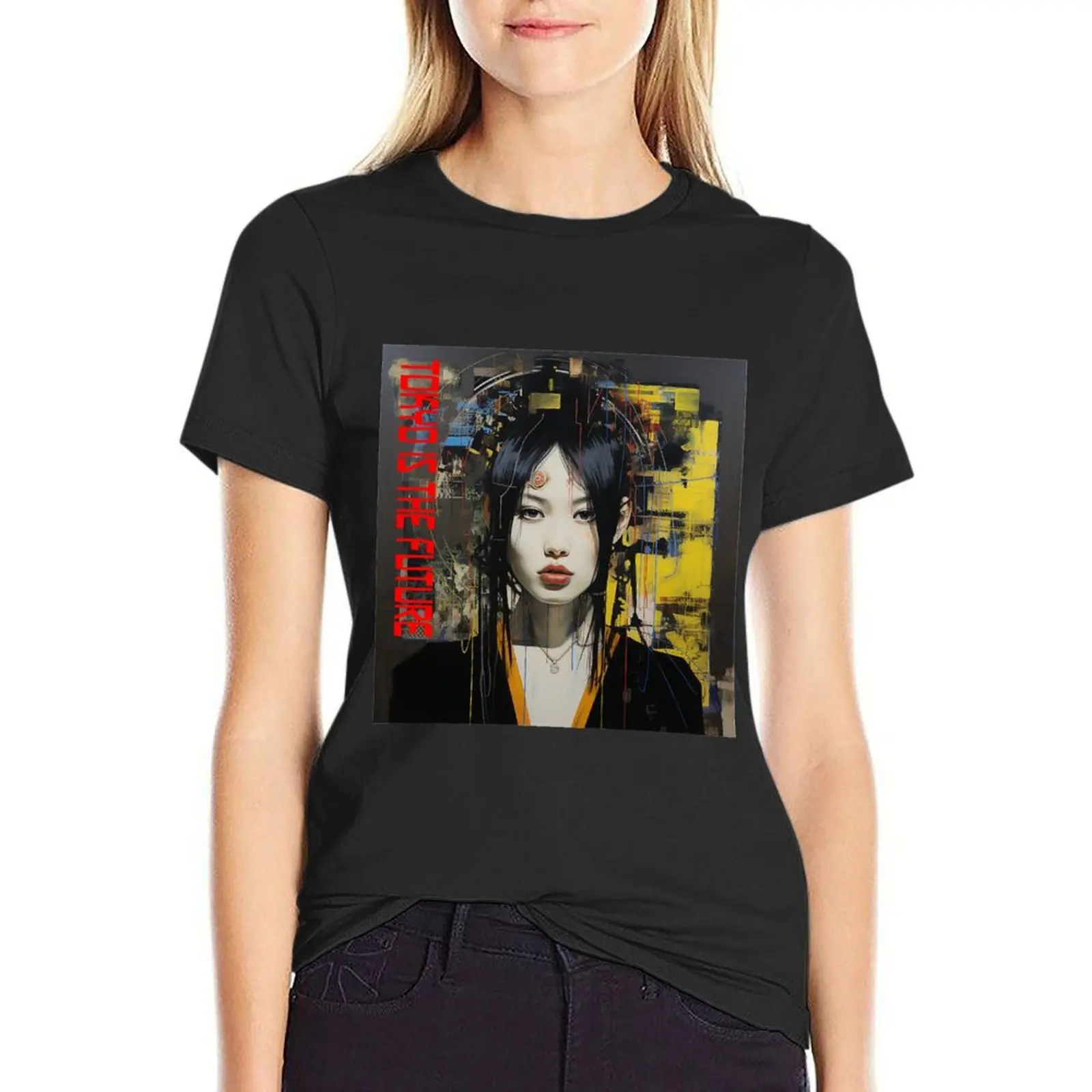 

Tokyo is the future T-shirt graphics plus size tops cute clothes Woman clothes