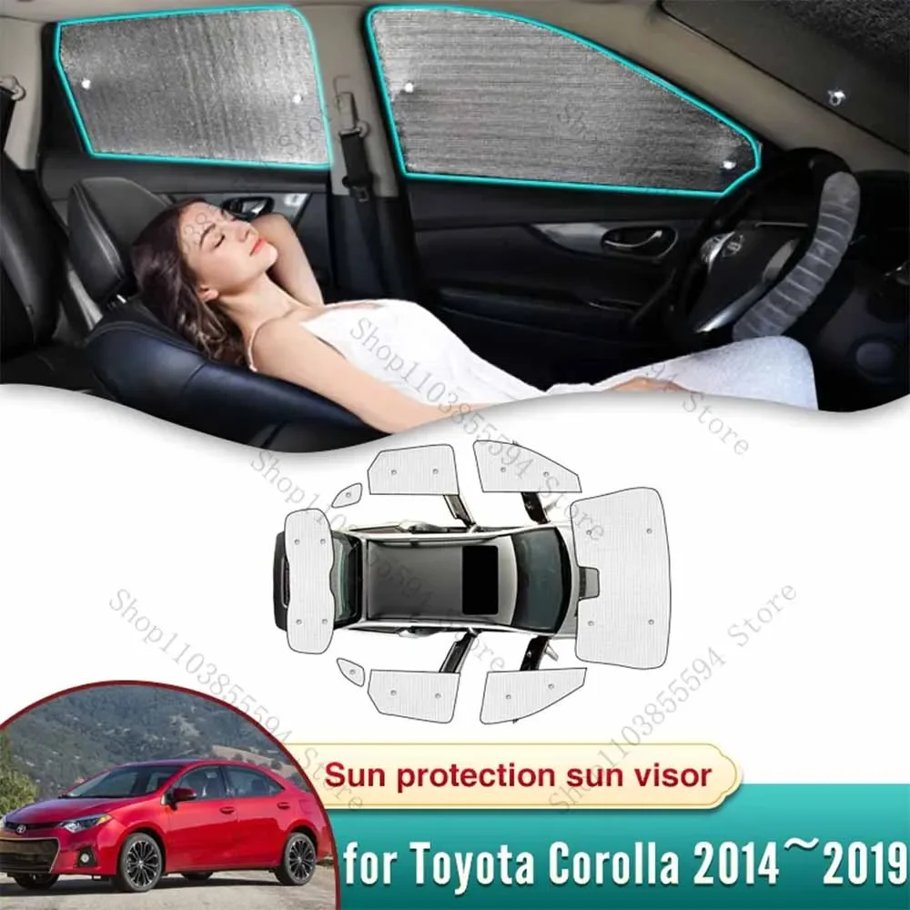 

Car Sun Shade for Toyota Corolla Altis X E170 170 2014~2019 Accessories Sunshade Windshield Side Window Curtain Privacy Shading