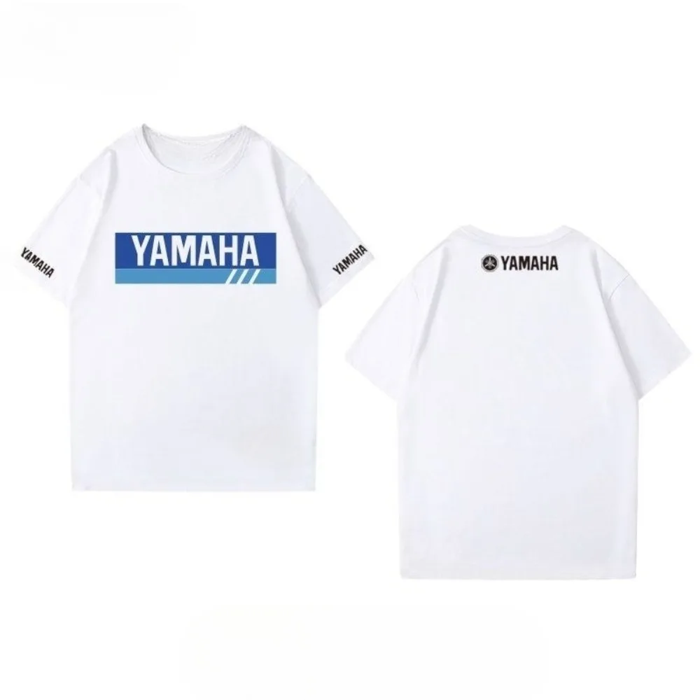

Летняя футболка с короткими рукавами для любителей езды на мотоцикле YAMAHA Yamaha для мужчин и женщин с одинаковым принтом, велосипедная куртка, топ