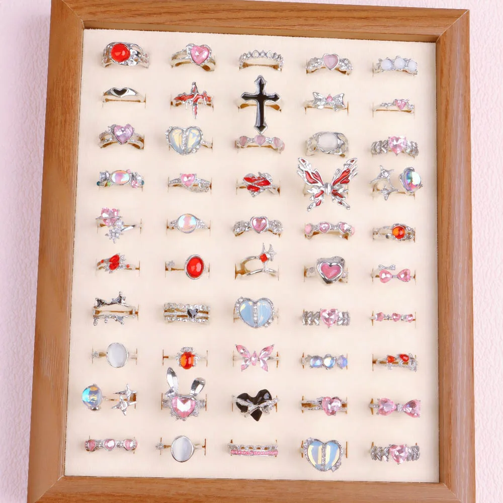 10/20/30 قطعة/الوحدة موضة الشرير القوطية خمر فراشة الجمجمة الصليب خواتم للنساء الرجال مزيج نمط أصابع الورك مجوهرات هدايا الحفلات #3