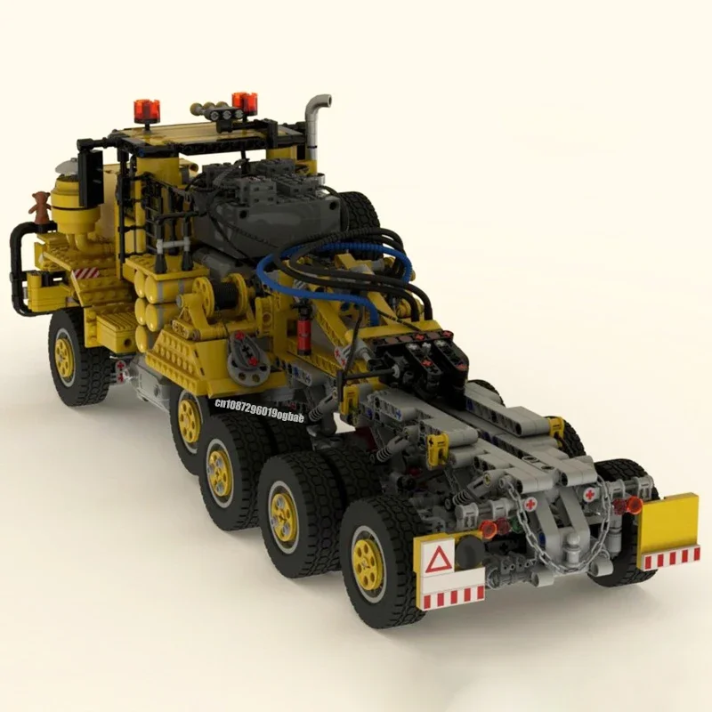 جديد 2203 قطعة MOC Oshkosing M911 المعدات الثقيلة نقل شاحنة جرار مقطورة نموذج لتقوم بها بنفسك فكرة إبداعية لعبة تجميع لغز هدية