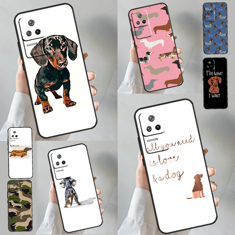 Dachshund Teckel Dackel Dog Case For POCO X6 M6 Pro X3 X5 F3 F5 M5s Xiaomi 14 13 Ultra 12 Lite 11T 12T 13T Pro Cover