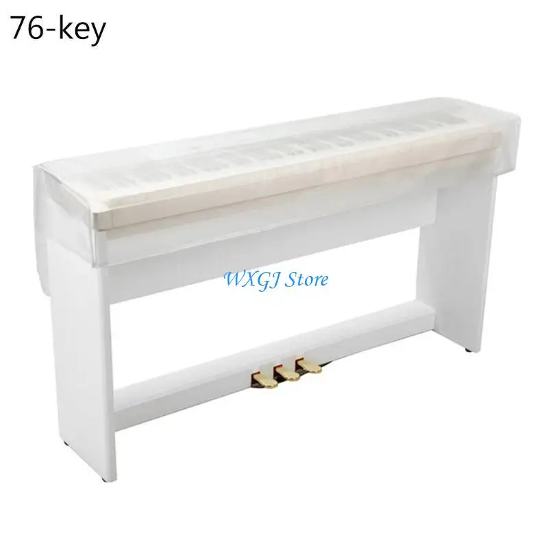 37JE 61 76 88 Keys Digital Piano keyboard Dust Cover Transparent Frosted Piano Cover