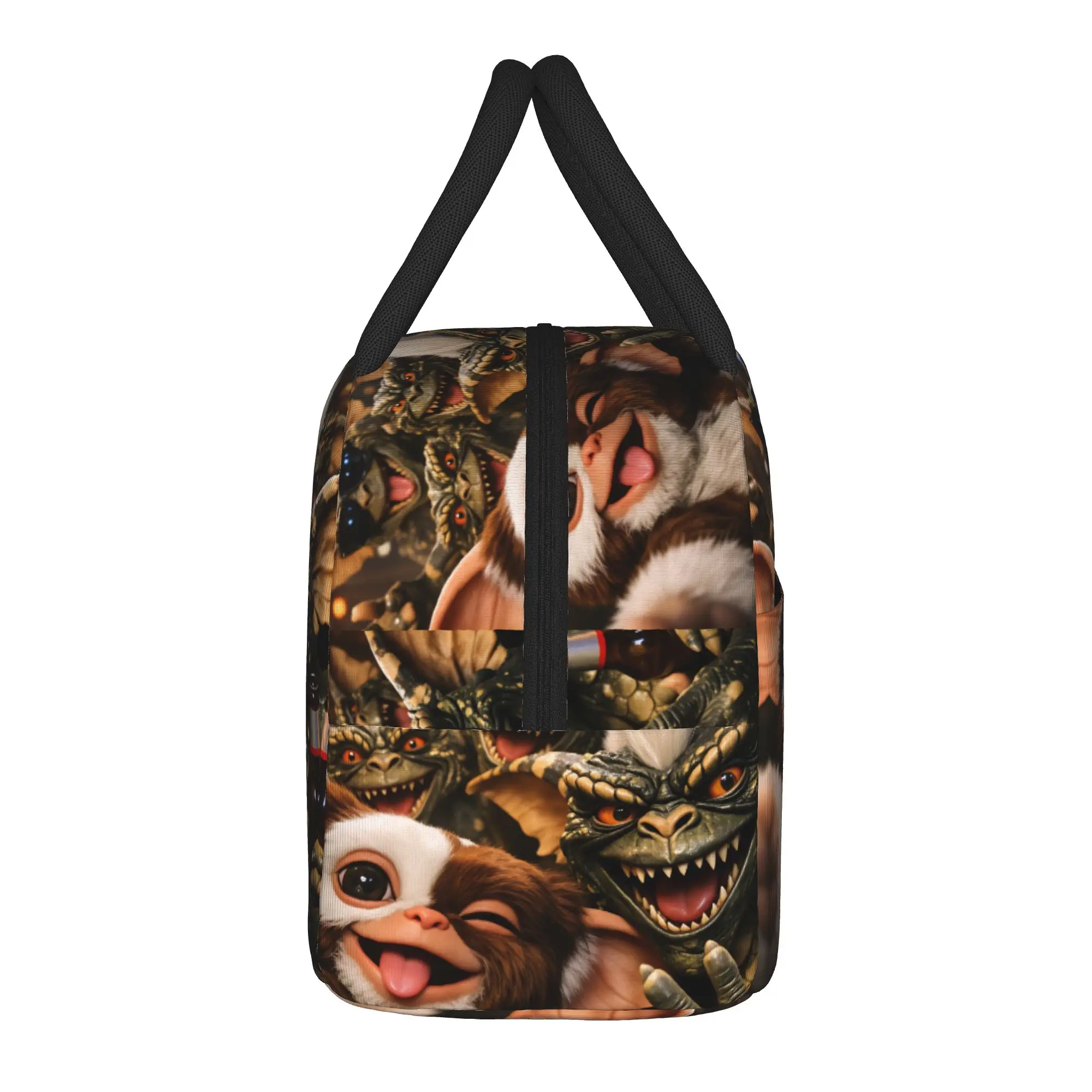 Gizmo Gremlin Lunch Bag  Convenient Lunch Box Women School Graphic Cooler Bag Fun Oxford Thermal Tote Handbags