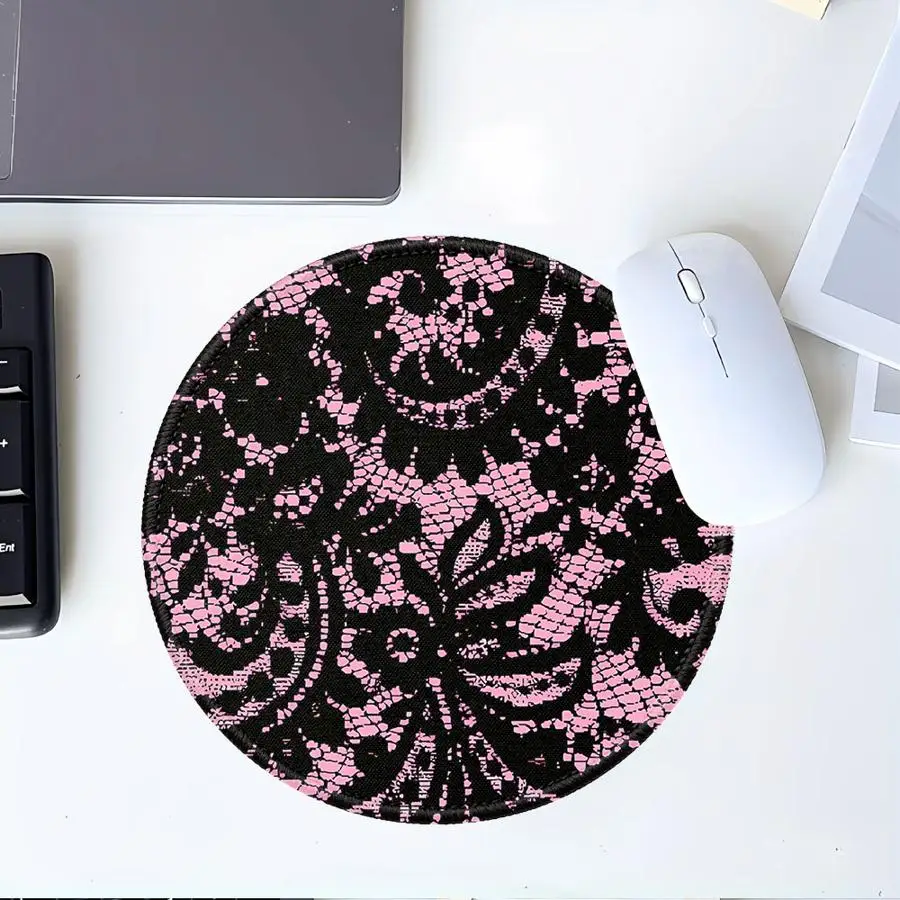 1pc Mouse Pad office Pad Desk accessories Game Console Pad Computer Laptop Pad Keyboard Mouse Pad Waterproof Pink Ballet