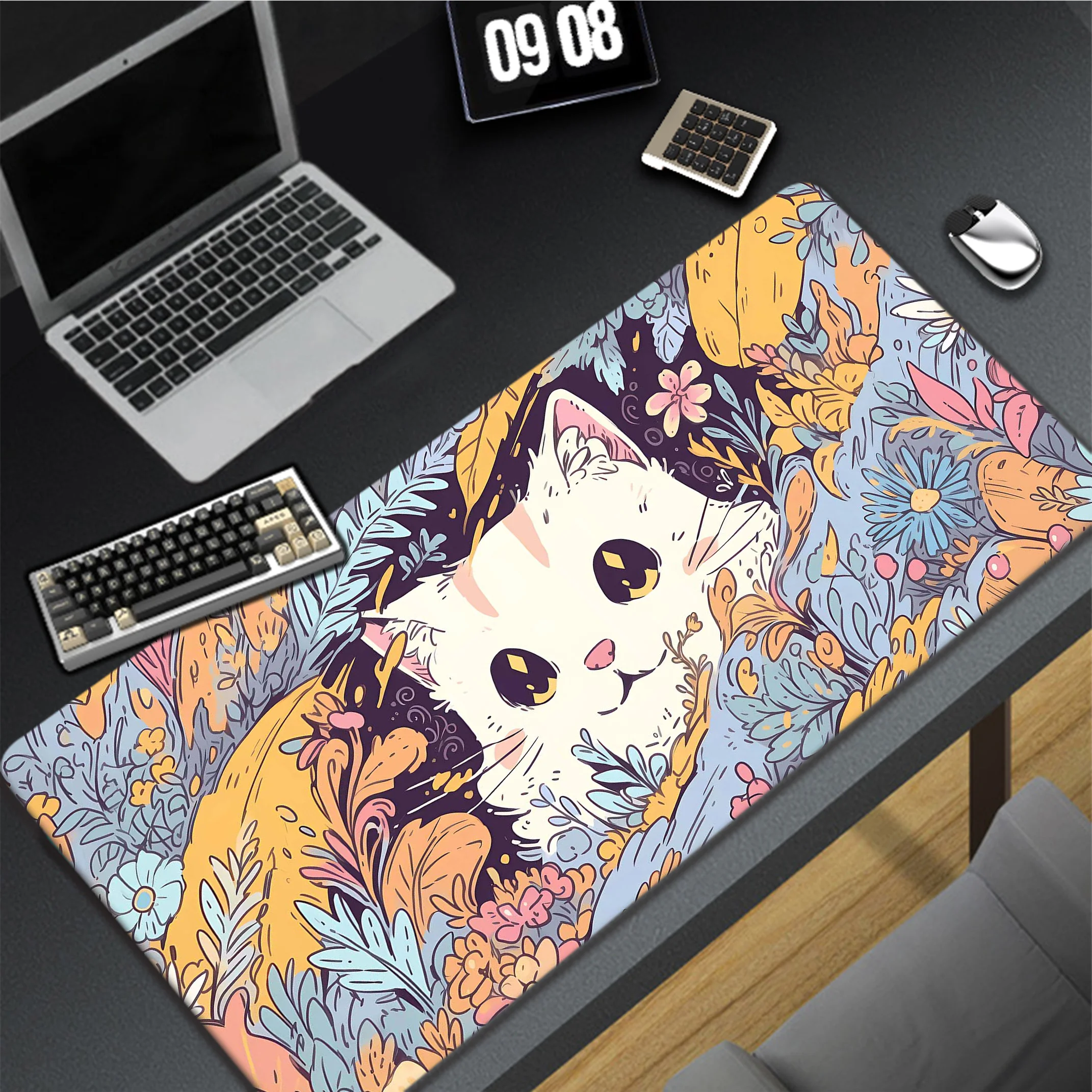 

Kawaii Cat Mouse Pad Gaming Laptop Game Mouse Mat Non-slip Rubber Mousepad Коврик Для Мыши Desk Mat Speed Notebook Keyboard Pads